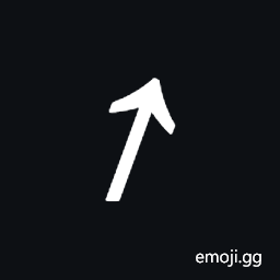 Short Slanted North Arrow Symbol
