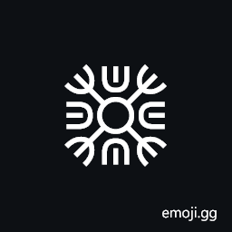 Siddham Section Mark With Trident And U-Shaped Ornaments Symbol