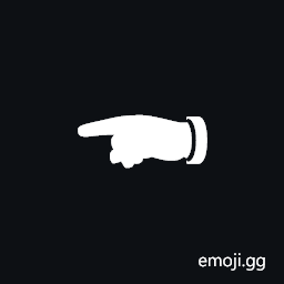 Sideways Black Left Pointing Index Symbol
