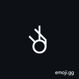 Signwriting Hand-Circle Index Middle Cross Little Symbol