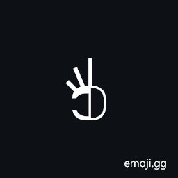 Signwriting Hand-Cup Middle Ring Little Symbol