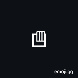 Signwriting Hand-Fist Thumb Under Three Fingers Symbol