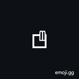 Signwriting Hand-Fist Thumb Under Two Fingers Symbol