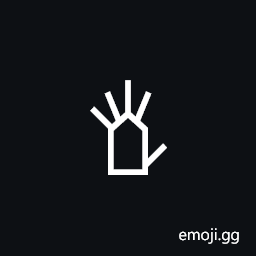 Signwriting Hand-Flat Five Fingers Spread Symbol