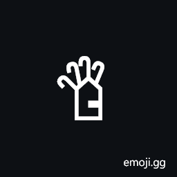 Signwriting Hand-Flat Four Fingers Bent Symbol