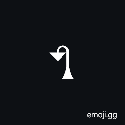 Signwriting Movement-Floorplane Curve Hitting Ceiling Small Symbol