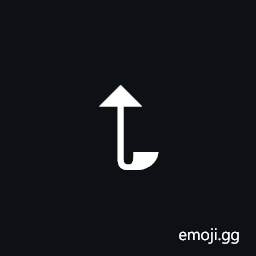 Signwriting Movement-Floorplane Curve Hitting Floor Large Symbol