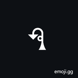 Signwriting Movement-Floorplane Loop Hitting Ceiling Small Single Symbol