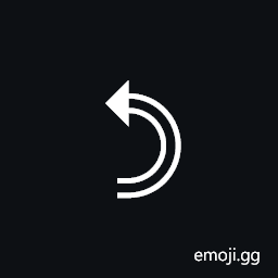 Signwriting Movement-Wallplane Curve Half-Circle Large Symbol