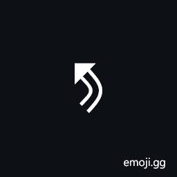 Signwriting Movement-Wallplane Curve Quarter Medium Symbol