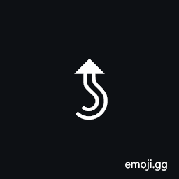 Signwriting Movement-Wallplane Curve Then Straight Symbol