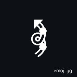 Signwriting Movement-Wallplane Loop Hitting Chest Symbol