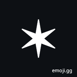 Six Pointed Black Star Symbol
