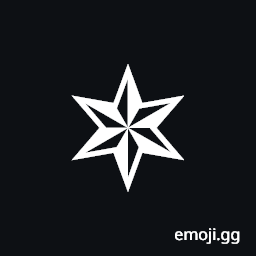 Six Pointed Pinwheel Star Symbol