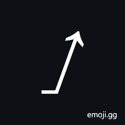 Slanted North Arrow with Horizontal Tail Symbol