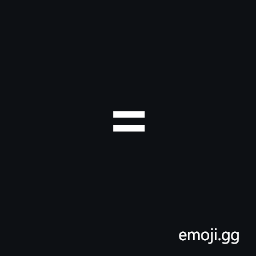 Small Equals Sign Symbol