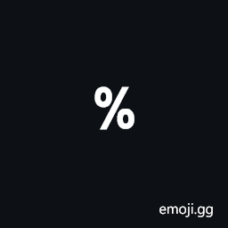 Small Percent Sign Symbol