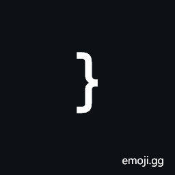 Small Right Curly Bracket Symbol