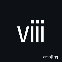 Small Roman Numeral Eight Symbol