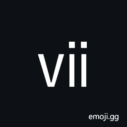 Small Roman Numeral Seven Symbol