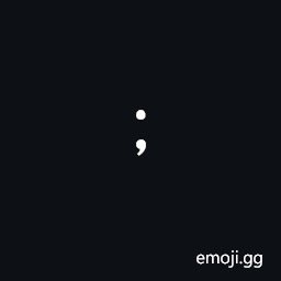 Small Semicolon Symbol