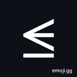 Smaller Than or Equal To Symbol