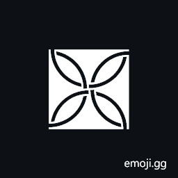 Solid Quilt Square Ornament In Black Square Symbol