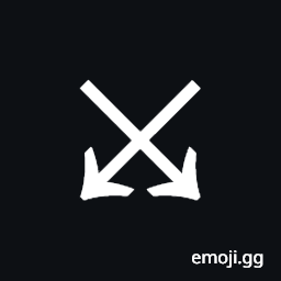 South East Arrow and South West Arrow Symbol
