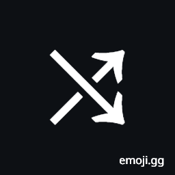 South East Arrow Crossing North East Arrow Symbol