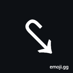 South East Arrow with Hook Symbol