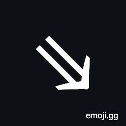 South East Double Arrow Symbol