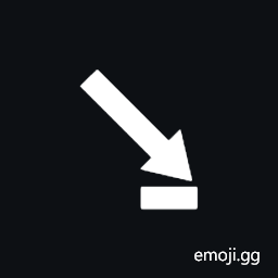 South East Triangle-Headed Arrow To Bar Symbol