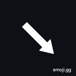 South East Triangle-Headed Arrow Symbol