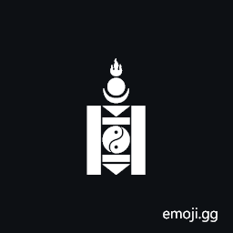 Soyombo Head Mark With Moon And Sun And Triple Flame Symbol