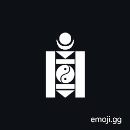 Soyombo Head Mark With Moon And Sun Symbol