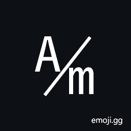 Square a Over M Symbol