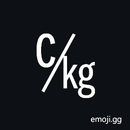 Square C Over Kg Symbol