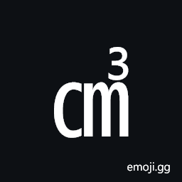 Square Cm Cubed Symbol