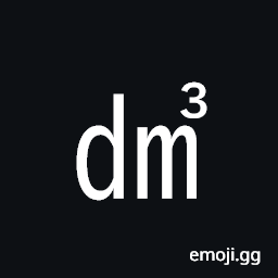 Square Dm Cubed Symbol