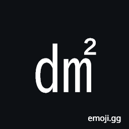 Square Dm Squared Symbol
