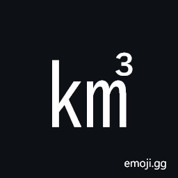 Square Km Cubed Symbol