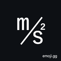 Square M Over S Squared Symbol