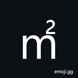 Square M Squared Symbol
