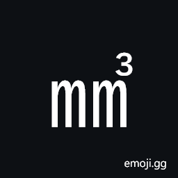 Square Mm Cubed Symbol
