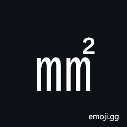 Square Mm Squared Symbol