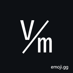 Square V Over M Symbol