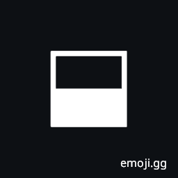 Square with Bottom Half Black Symbol