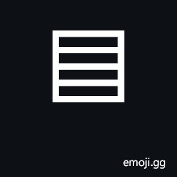 Square with Horizontal Fill Symbol