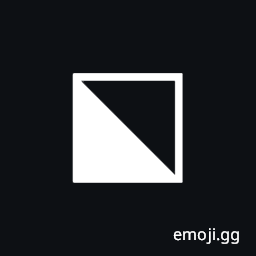 Square with Lower Left Diagonal Half Black Symbol