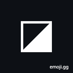 Square with Lower Right Diagonal Half Black Symbol
